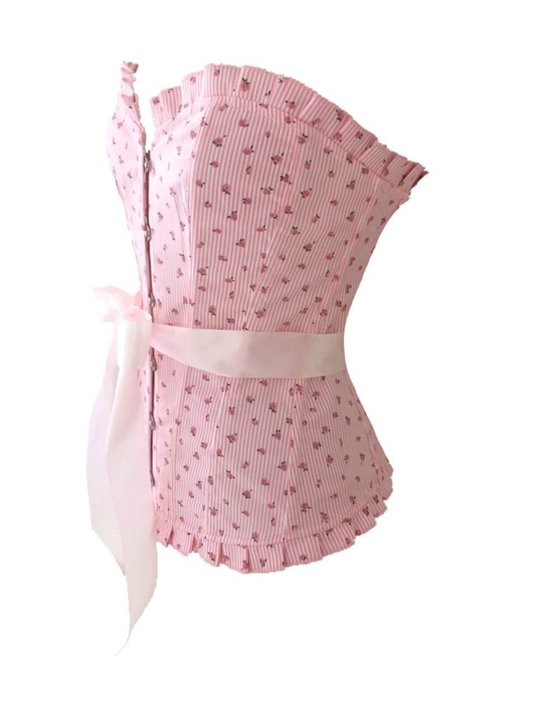 F3199   Pink Flower Corset